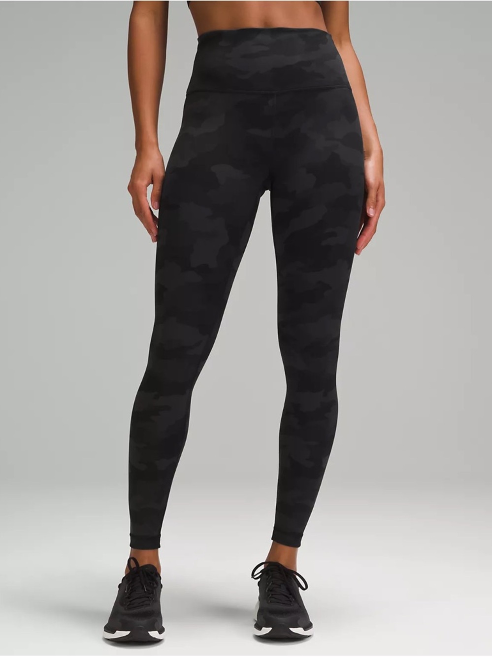 Lululemon Wunder Train HR Tight 25" — grey camo — NEW